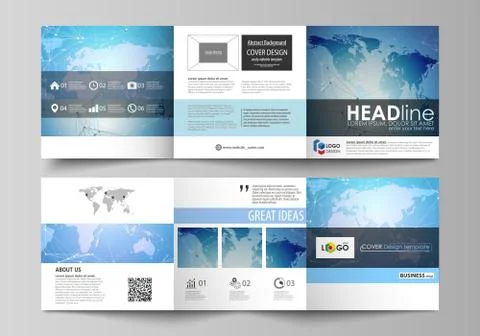 The abstract minimalistic vector illustration of the editable layout. Two Stock Illustration