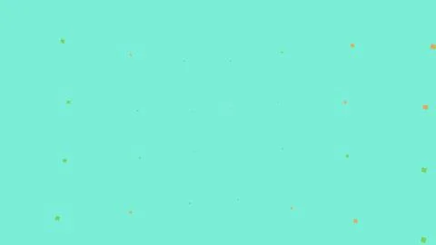 Abstract mint green background with small colorful squares イラスト素材