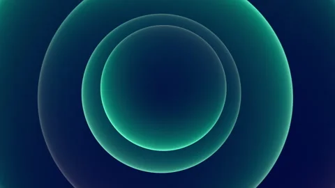 Abstract Mint Green Blue Gradient Circle Ring Social Media Loop Background Stock Footage 235631778