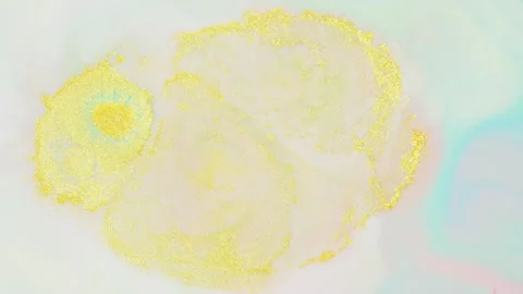 Abstract mint green fluid motion with soft liquid swirls and bubbles Stock Footage 331666491