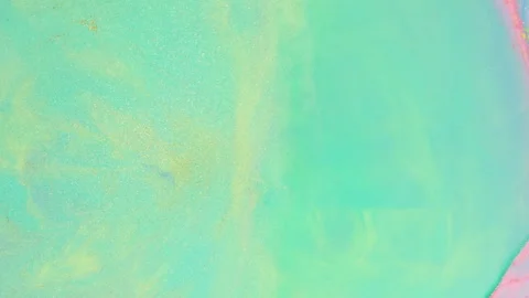 Abstract mint green fluid motion with soft liquid swirls and bubbles Stock Footage 331687094