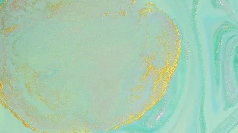 Abstract mint green fluid motion with soft liquid swirls and bubbles 스톡 동영상 331688322