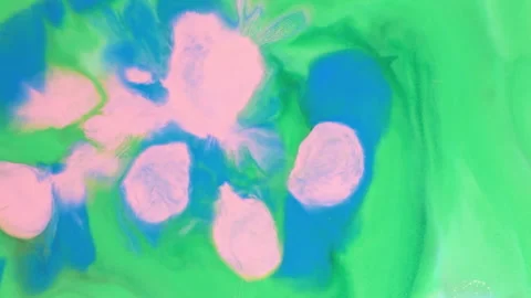 Abstract mint green fluid motion with soft liquid swirls and bubbles Stock-Footage 331690239