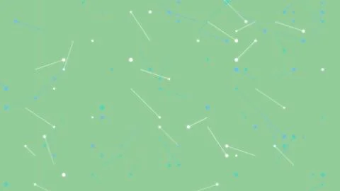 Abstract Mint Green Technology Background with Connecting White and Blue Li.. 스톡 일러스트
