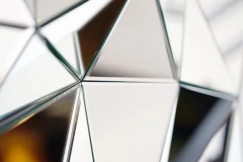 Abstract mirror. Close-up. Stock Photos