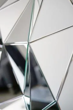 Abstract mirror. Close-up. Stock Photos