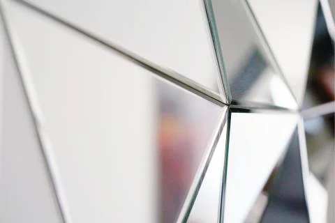 Abstract mirror. Close-up. Stock Photos
