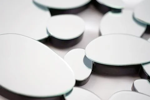 Abstract mirror. Close-up. Stock Photos