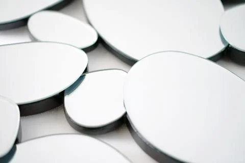 Abstract mirror. Close-up. Stock Photos