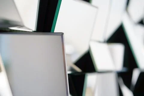 Abstract mirror. Close-up. Stock Photos