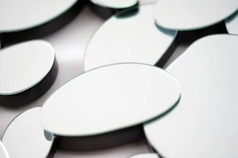 Abstract mirror. Close-up. Stock Photos