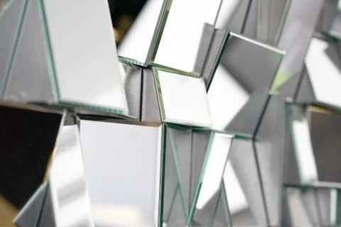 Abstract mirror. Close-up. Stock Photos