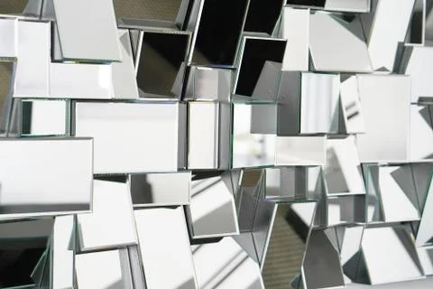 Abstract mirror. Close-up. Stock Photos