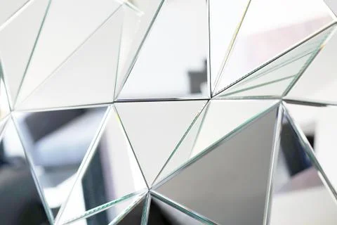 Abstract mirror. Close-up. Stock Photos