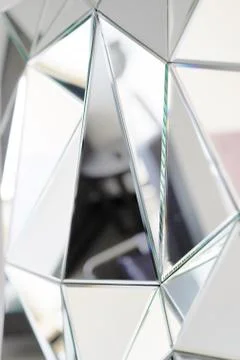 Abstract mirror. Close-up. Stock Photos