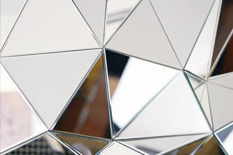 Abstract mirror. Close-up. Stock Photos