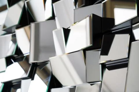 Abstract mirror. Close-up. Stock Photos