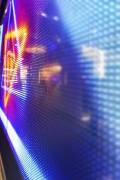 Abstract mirror picture refracting light particles in dazzling colors. Stock Photos