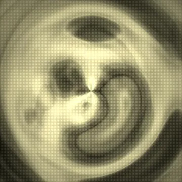 Abstract misty circle tainted background Stock Illustration