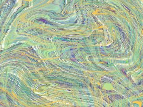 Abstract mixed brushed and wave fluid pattern background , greeting card or f Stock Illustration