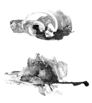 Abstract mixed media background or texture design on white Stock Illustration