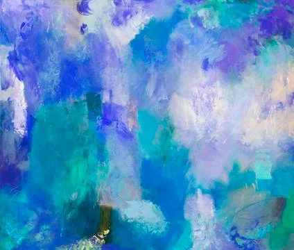 Abstract mixed media on canvas Stock Illustration