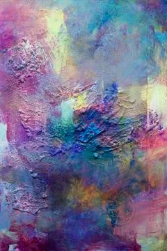 Abstract mixed media on canvas Stock Illustration