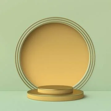 Abstract mock up circle frame 3D Abstract mock up circle frame 3D render i... Stock Photos