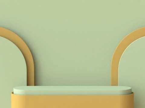 Abstract mock up podium 3D イラスト素材