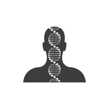 Abstract model of human of DNA molecule. Isolated. Stock Illustration