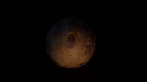Abstract Model of the Moon. Stock Footage 320923608