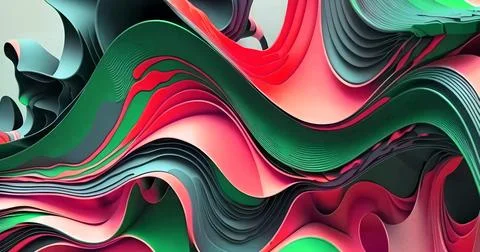 Abstract modern 3d layers background Stock Illustration