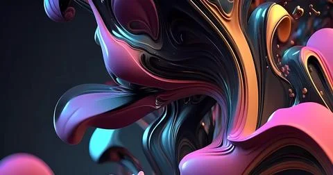 Abstract modern 3d layers background Stock Illustration