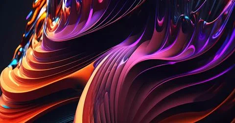 Abstract modern 3d layers background Stock Illustration