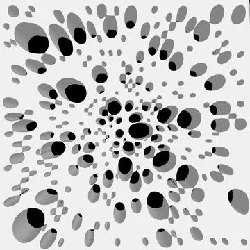 Abstract Modern Architectural Texture with circles large and small Stock Illustration