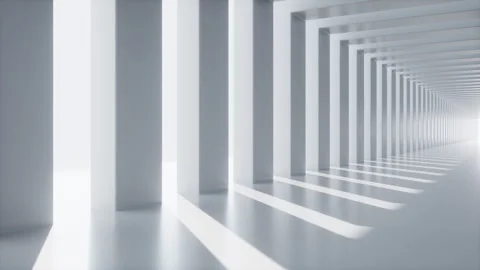 Abstract modern architecture and shadow motion. Clean geometric lines and s.. Stock Footage 339315201