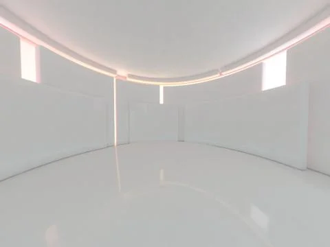 Abstract modern architecture background. 3D rendering Stock Illustration