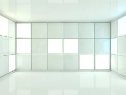 Abstract modern architecture background. 3D rendering Stock Illustration