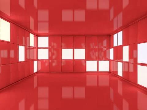 Abstract modern architecture background. 3D rendering Stock Illustration