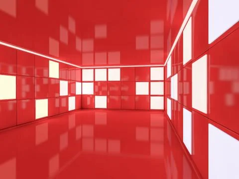 Abstract modern architecture background. 3D rendering Stock Illustration