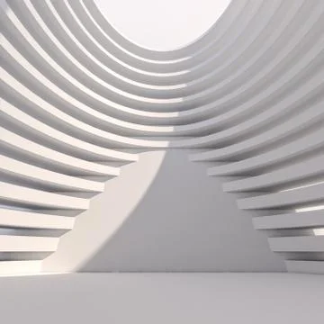 Abstract modern architecture background. 3D rendering Stock Illustration