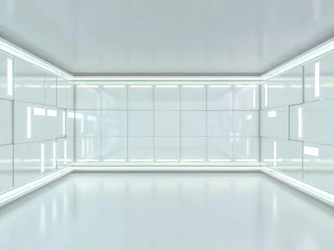 Abstract modern architecture background. 3D rendering Stock Illustration