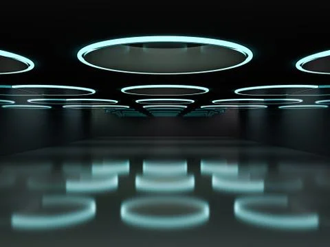 Abstract modern architecture background. 3D rendering Stock Illustration