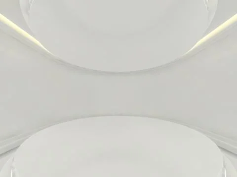 Abstract modern architecture background. 3D rendering Stock Illustration