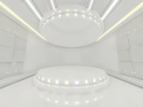 Abstract modern architecture background. 3D rendering Stock Illustration