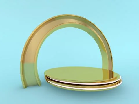 Abstract modern architecture background. 3D rendering Stock Illustration