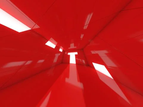 Abstract modern architecture background. 3D rendering Illustrazione stock