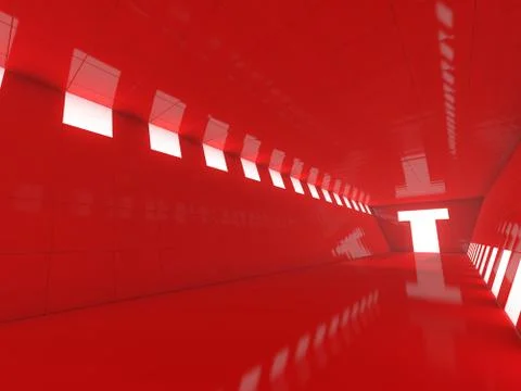 Abstract modern architecture background. 3D rendering Stock Illustration