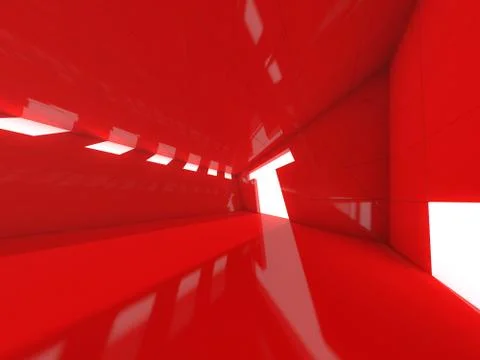 Abstract modern architecture background. 3D rendering Stock Illustration