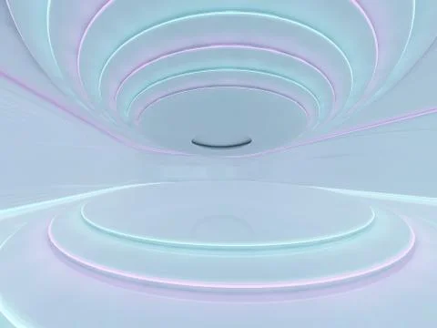 Abstract modern architecture background. 3D Stock Illustration